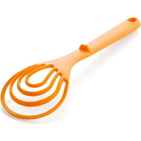 Schneebesen, PP-Kunststoff, verwendet für Rührei, Milch, Multifunktionslöffel ORANGE
