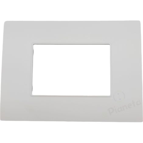 Placche 3 4 7 posti moduli per supporti compatibili con vimar Arké T01-7 posti-bianco