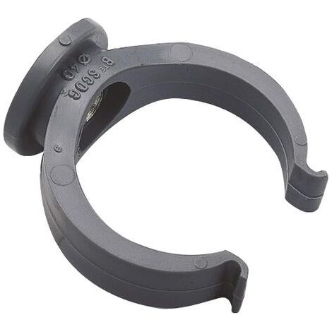 COLLIER PLASTIQUE A INSERT METALLIQUE TARAUDE 7/150 POUR TUBE PVC (1/2)