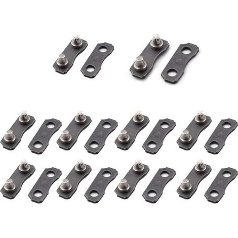 Kit de réparation pour chaîne de tronçonneuse – 10 pièces avec maillons maîtres 3/8″ LP et jauge assortie (1/5)