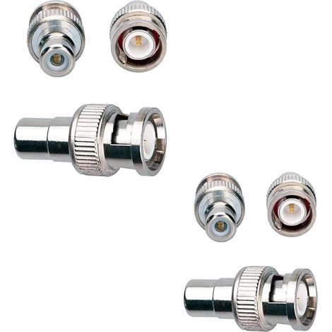 Adaptateur BNC vers RCA mâle vers RCA femelle Adaptateur coaxial connecteurs coupleurs pour caméra de surveillance TV en circuit fermé DVR Switcher TV câble (1/5)