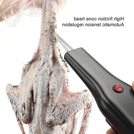 Elektrischer tragbarer Hühnerfederrupfer – Handgerät mit wasserdichtem Schalter – Federentferner für Geflügel – Huhn, Ente, Pute, Vogel, Gans (1/5)