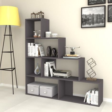 Escalera librería 145x145 cm madera color beton - Alis (1/3)