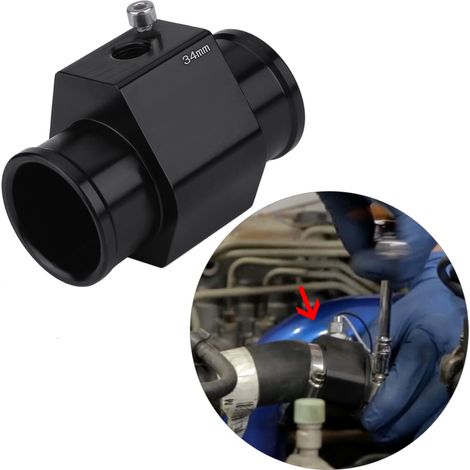 Adaptateur de capteur de température d'eau pour voiture, raccord de tuyau, 34 mm (1/5)