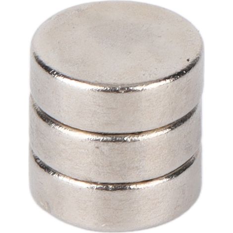 Set mit 100 runden Neodym-Magneten (6 x 2 mm / 0,24 x 0,08 Zoll) für DIY-Kühlschränke. (1/5)
