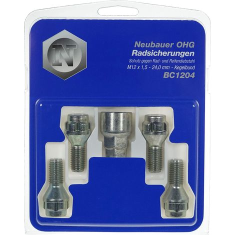 McGard MG01204 A100 Lok Nox Bulloni Conici, Confezioni da 4 (1/2)