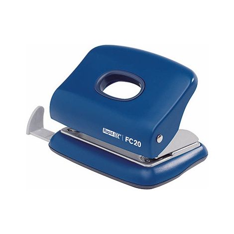 Rapid fc20 Bohrlocher - bis zu 20 Blatt - leichtes Entleeren - stanzt 5,5mm - Farbe blau (1/2)