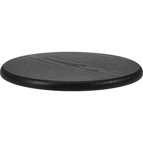 Assise Ronde en Bois pour Tabouret de Bar, Noire, Renforcée (1/5)