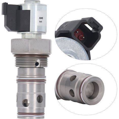 Électrovanne 24V 328-4314 pour moteur CAT 966H 966K, remplacement de soupape de commande, pièce de rechange pour engin de chantier, distributeur hydraulique, compatible avec chargeuse sur pneus. (1/5)