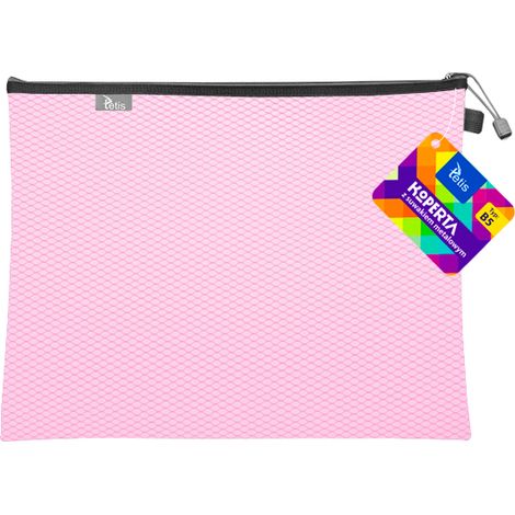 Busta B5 con cerniera metallica rosa (1/2)
