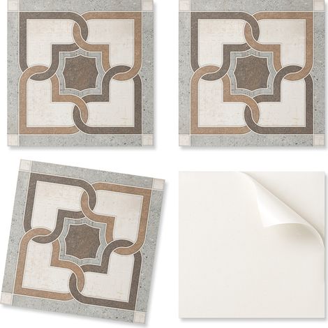 Baldosas de vinilo autoadhesivas para habitaci贸n de adolescente con dise帽o geom茅trico, 20x20x20 cm.