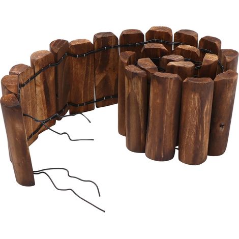 Karbonisierter Holzpfahlzaun 15cm High Langlebiger
