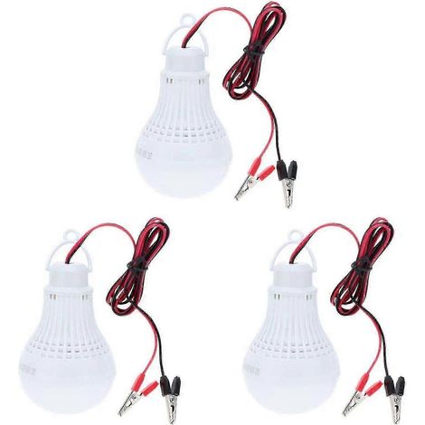 3er-Pack 12V 7W DC LED-Lampen für Zuhause, Camping, Wandern, Notfälle und Außenbeleuchtung