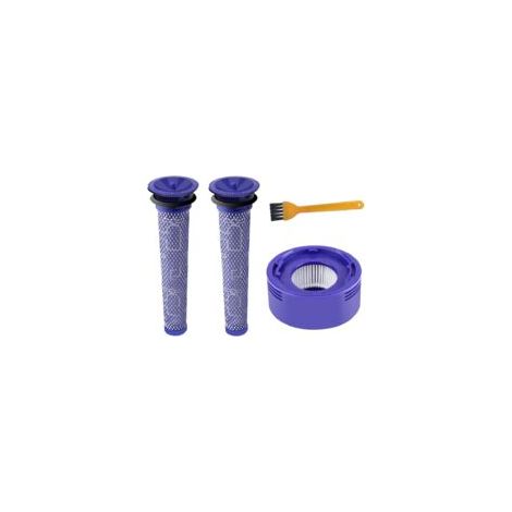 V7 V8 HEPA-Nachmotorfilter & 2 V6 V7 V8 Staubsauger-Vorfilter, Ersatzfilterset für Dyson V7 V8 Serie (4er-Pack) - Crezuo (1/4)