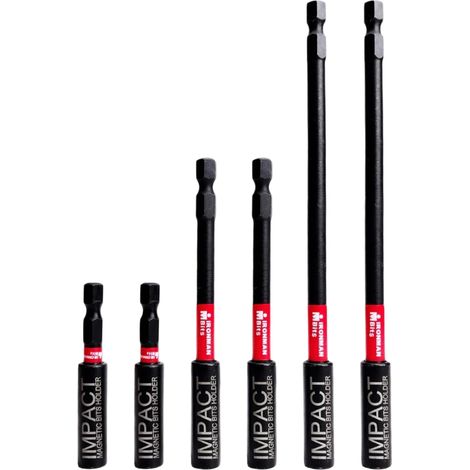 Support De Douilles Magnetique - 6 Pièces - Acier S2 - Longueurs 60 100 150 Mm - Pour Perceuse À Chocs Et Perceuse Standard - Tige Hexagonale 1/4 Pouces (1/5)
