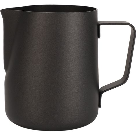 Pichet à lait inox 600ml avec revêtement antiadhésif pour mousseur à lait, idéal pour bureau et café