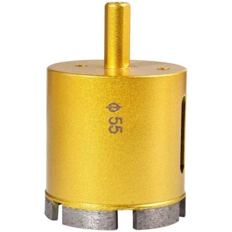 55 mm Diamond Hole Saw, Hollow Core Drill for Glass, Porcelain, Marble, Ceramic, Porcelain, Tiles, Marble, Granite (55 mm Diameter) (1/3)