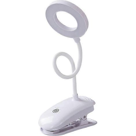 LED-USB-wiederaufladbare, flexible Klemmleuchte für Schreibtisch, Bett, Leselampe, Nachttischlampe (1/4)