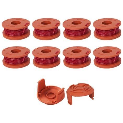 10 Pcs Fil Coupe Bordure Compatible avec Coupe Bordure WORX,Ø 1,65mm & 3m Bobine Fil Coupe Bordure,Ligne de Bobine de Coupe de Remplacement (1/5)