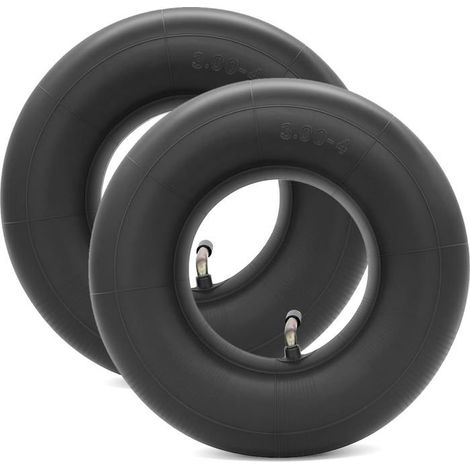 2 Pièces Chambre a Air 3.00-4 Valve Courbée TR87 pour Diable Chambres à Air de Rechange pour Chariot De Jardin, Chariot à Main (1/4)