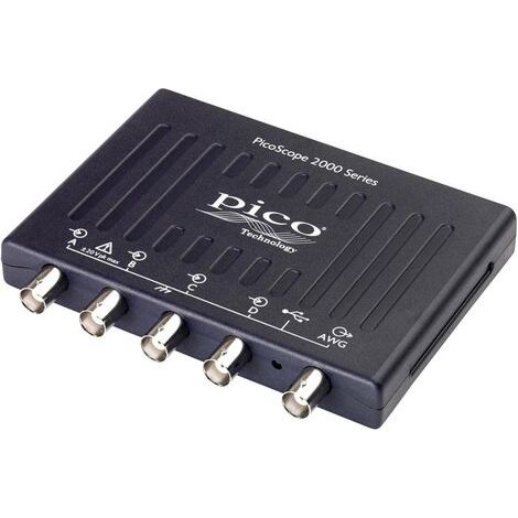 Oscilloscope USB pico 2405A 25 MHz 4 canaux 125 Méch/s 48 kpts 8 bits mémoire numérique (DSO), générateur de fonction, analyseur de spectre W094691 (1/5)