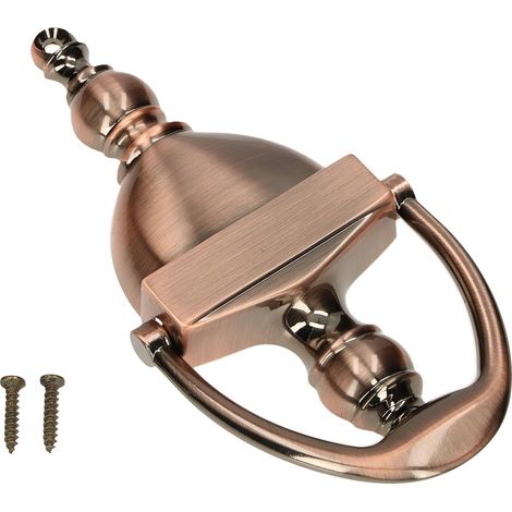 KOTARBAU Heurtoir de porte 170 x 80 mm - Cuivre antique - Sonnette de porte décorative (1/5)
