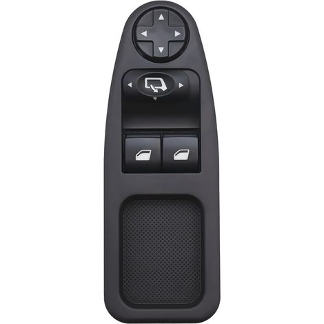 Sollbry Levé Vitre Avant Gauche Drive CÔTÉ Vitre Électrique Interrupteur Principal 6554.ZJ, Interrupteur de Lève-Vitre Compatible pour Citroen Jumpy Dispatch Peugeot Expert Master Fiat Scudo 2007-2016