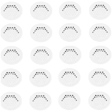 Lot de 20 grilles de ventilation rondes en acier inoxydable de 35 mm pour meubles de cuisine (1/5)
