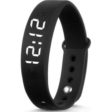 Reloj con alarma y recordatorio médico, 15 alarmas diarias, resistente al agua y con vibración. (1/5)