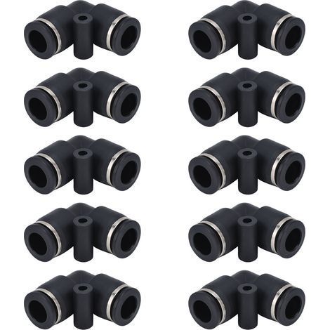 Connecteur pneumatique ABS Durable, 10 pièces, accessoires de connexion pratiques remplaçables pour équipement d'automatisation 12 (1/5)