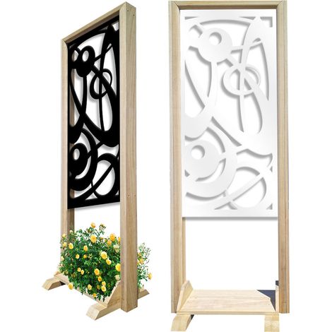 INTERSTELLAR - Separè - Paravento modulabile - 70x190cm - in Legno e PVC - Colore: bianco (1/4)