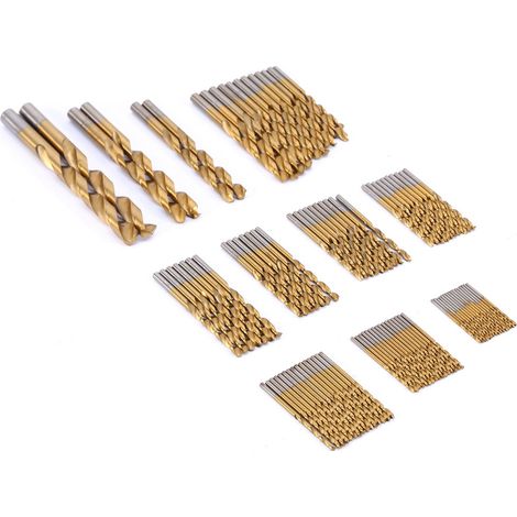 99pcs Twist Drills Bit Set HSS TiCoated Woodworking Drill Bit Set 1.510mm Kit