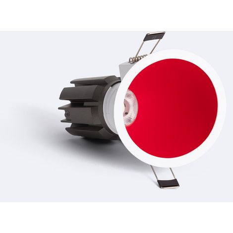 Faretto Downlight LED 9-12W Conico Inclinazione 20º Areni Foro Ø 85 mm 4000K Rosso Bianco Naturale 12 W (1/5)