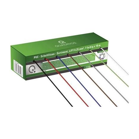 Cable eléctrico monoconductor Quadrios multicolor 10m