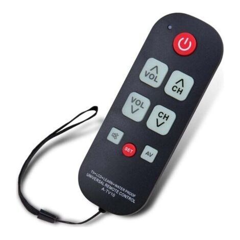Telecomando universale impermeabile per anziani con illuminazione a LED, compatibile con televisori. (1/4)