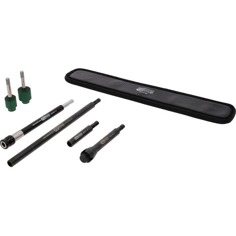 Juego de herramientas de limpieza de asientos de válvula para llantas de aluminio, 7 pzs (1/4)
