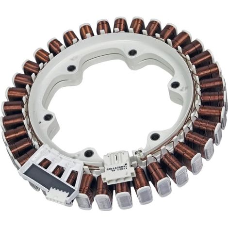Estator de motor para lavadora, construcción de alambre de cobre, voltaje de 220 V, velocidad máxima de 1400 RPM, potencia de 200 W, certificado CE.