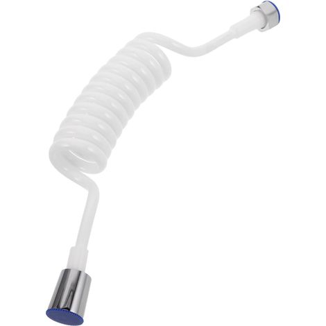 Flexible Ressort Blanc pour Bidet Tuyau Télescopique Adaptable pour Toilettes Camping et Caravane Installation Facile Pression (1/5)