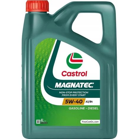 Castrol Magnatec 5W-40 ACEA A3/B4 4L Sintetico Olio Motore Lubrificante Auto (1/2)