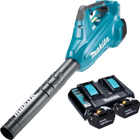 Souffleur de feuilles sans fil Makita DUB 362, 18 V (2x 18 V) + 2 batteries 9,0 Ah + chargeur (1/5)