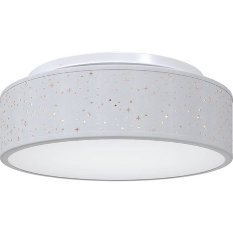 Lampe de plafond Gris 38 x 38 x 13,5 cm tissu