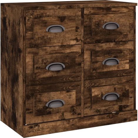 Aparador cómoda mueble de almacenaje organizador para cocina salón 70 x 355 x 675 cm madera de ingeniería color marrón 020031089