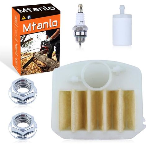 Écrous de barre de filtre à air Filtre à carburant pour tronçonneuse Husqvarna 353 350 346XP 340 345 e (1/5)