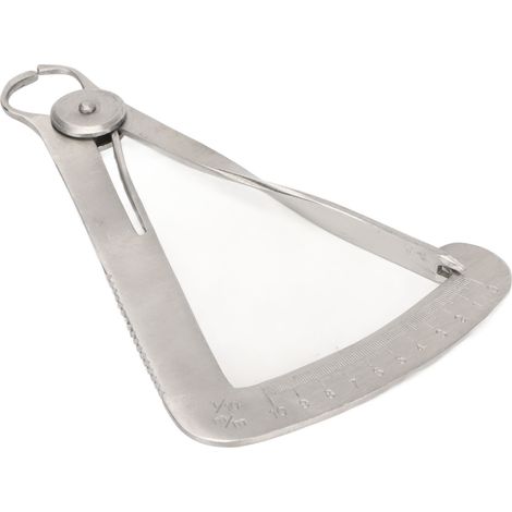 Pied à coulisse intérieur en acier inoxydable antirouille pour bijoux et pierres, outil de mesure 0-10 mm (1/5)