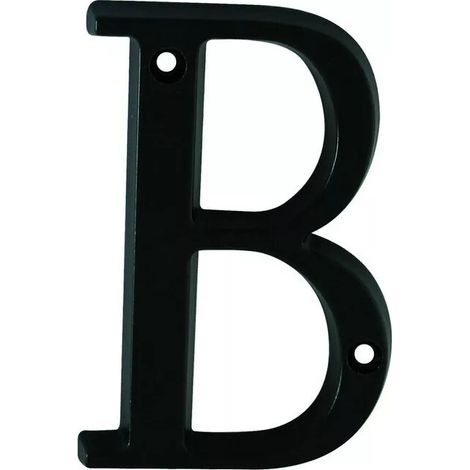 LETTRE B HT 99 ZAMAK NOIR MAT