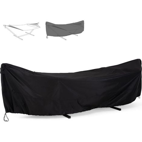 Housse de Hamac Extérieur Imperméable, Baches Complète Oxford 420D, Bache de Protection Adaptée pour Hamac et Hamac Double, Coupe-Vent, Résistant à l'hiver, aux Intempéries (285 x 17 X 80 cm) (1/3)