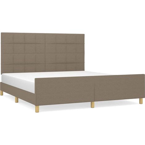 Maison Exclusive - Giroletto senza Materasso Tortora 180x200 cm in Tessuto (1/5)