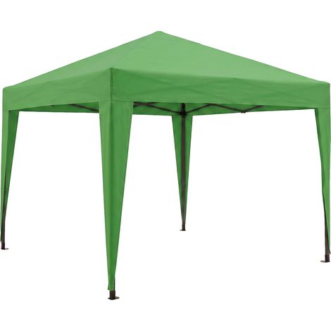 Tente pliable 3x3 Tonnelle de jardin automatique Barnum pliante avec sac couleur Vert (1/5)