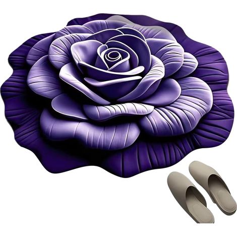 Tapis De Salle De Bain Antidérapant Motif 3D pour Douche Et Bain Tapis (1/5)