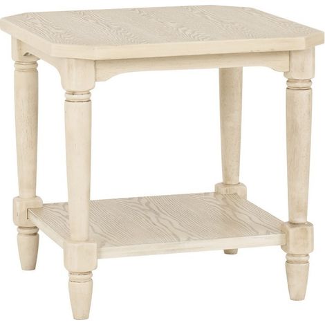Chantilly Indoor Side Table - L56 x W56 x H54 cm - Antique White